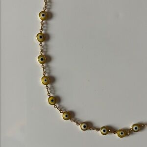 Gold Evil Eye Necklace